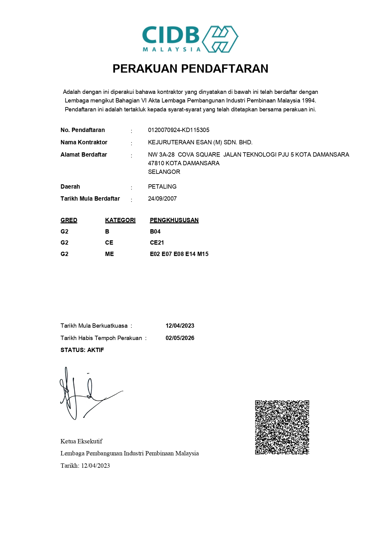 Certification 2